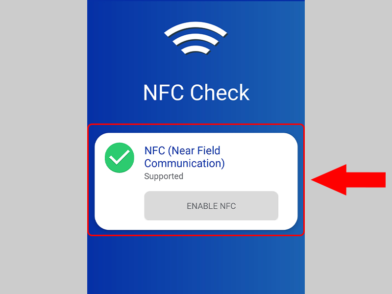 Thông báo về việc điện thoại của bạn có hỗ trợ NFC